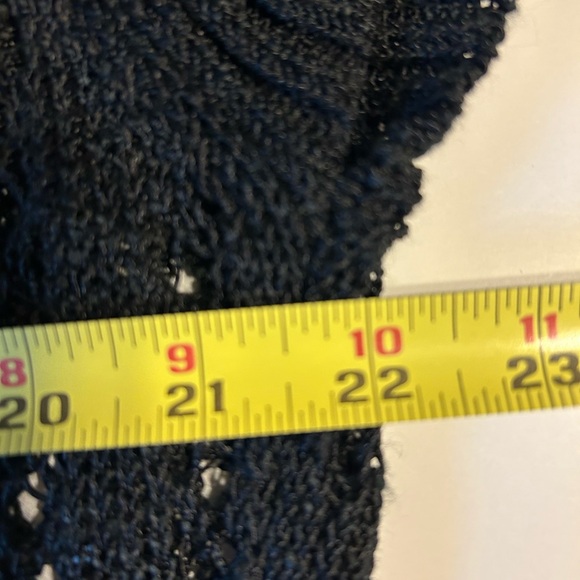 Tribal X-Large sweater Open Knit Short Sleeve Cardigan Crochet‎ whimsical - Picture 8 of 10